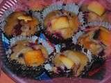 Muffins chocolat blanc / framboises