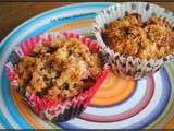 Muffins crumble pâte a tartiner / framboises