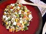 Boulgour et quinoa aux légumes et a la feta