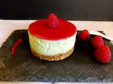 Cheesecake avocat framboises (sans cuisson)