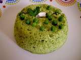 Flans de petits pois a la menthe