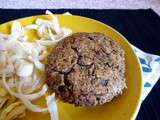 Steak  végétal  de lentilles et champignons