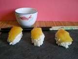 Sushis crémeux mangue coco