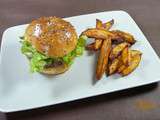 Burger surprise et potatoes de patates douces