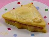 Croque monsieur de polenta au comté