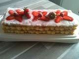 Mille feuille aux fraises