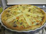 Quiche au curry, lait de coco & légumes