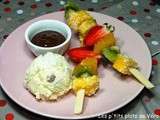 Brochettes de fruits