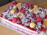 Entremet framboise-citron