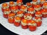 Tomates cerises farcies aux sardines