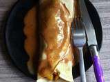 Crêpes aux pommes poêlées et sauce aux carambars