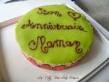 Fraisier anniversaire de ma Moumoune cap