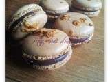 Macarons chocolat-nougatine