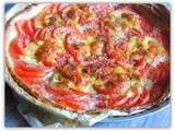 Quiche feuilletée tomate et basilic