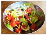 Salade de tomates simplissime et toute en couleurs