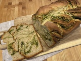 Brioche salée au pesto et sarrasin