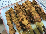 Brochettes de poulet marinées aux épices