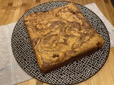 Brownie au chocolat, bananes et beurre de cacahuètes