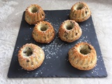 Bundt cakes aux amandes et pépites de chocolat