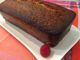 Cake au chocolat blanc et aux framboises