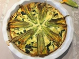 Clafoutis de courgettes et fleurs de courgettes