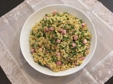 Coquilletto petits pois et jambon