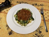 Courgettes à la bolognaise