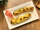 Courgettes farcies au jambon cru et à la ricotta