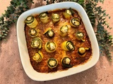 Courgettes roulées à la fêta et ricotta