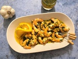Crevettes marinées à l’orange