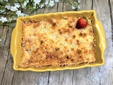 Crumble aux fraises et à la noix de coco