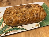 Feuilleté tressé au boudin blanc et champignons