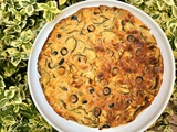 Flan de courgettes aux olives