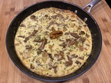 Frittata aux girolles et cantal