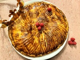 Galette des rois à la frangipane et aux framboises