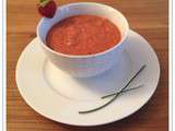 Gaspacho de tomates aux fraises