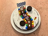 Gâteau d’anniversaire enfant « Le circuit de course »