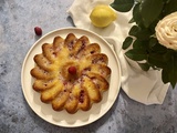 Gâteau moelleux à la framboise et au citron