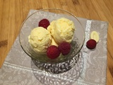 Glace au chocolat blanc maison