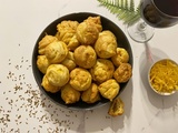 Gougères au cheddar et au cumin