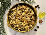 Gratin de fenouil aux champignons et aux olives