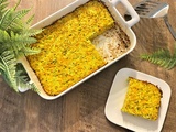 Gratin de semoule, courgettes et carottes