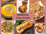 Menu de la semaine du 13 au 19 mars