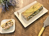 Millefeuille de courgette au jambon et à la feta