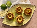 Mini bundt cakes au citron vert et chocolat blanc