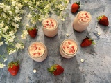 Mousse aux fraises et au chocolat blanc