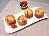 Muffins aux fraises