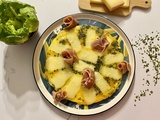 Omelette au jambon cru et au comté