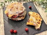 Pancakes aux framboises