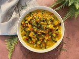 Poêlée de légumes au curry et lait de coco